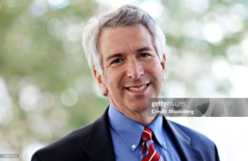 Fred Krupp, president of the Environmental Defense Fund, pos