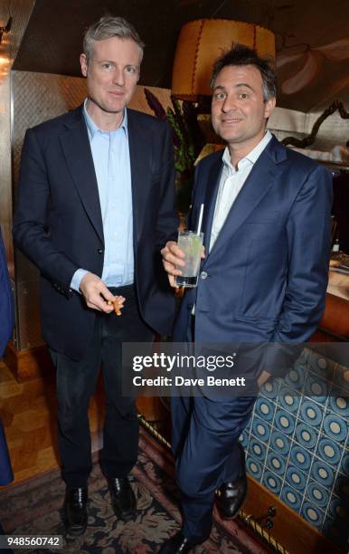 Zac Goldsmith and Ben Goldsmith attend the launch of new book "A Love Of Eating: Recipes From Tart London" by Lucy Carr-Ellison and Jemima Jones at 5...