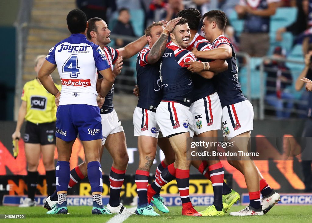 NRL Rd 7 - Bulldogs v Roosters