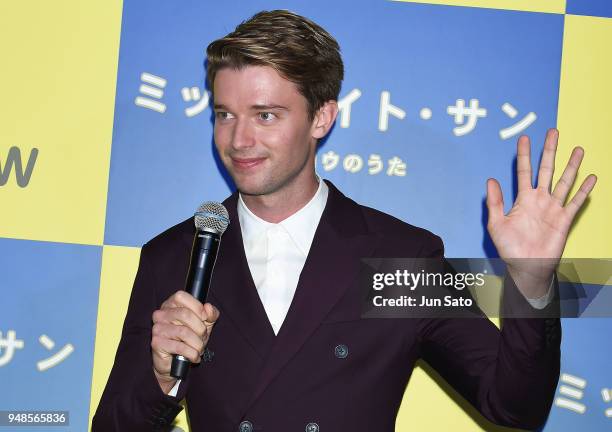 Patrick Schwarzenegger attends the premiere of 'Midnight Sun' at Shinjuku Piccadilly on April 19, 2018 in Tokyo, Japan.