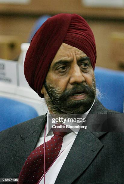 Chairman and Managing Director of Punjab National Bank S S Kohli is pictured at the BanCon 2004 bankers' conference in New Delhi, India Wednesday...