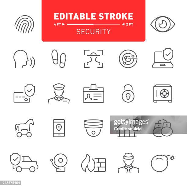 ilustrações de stock, clip art, desenhos animados e ícones de security icons - guard