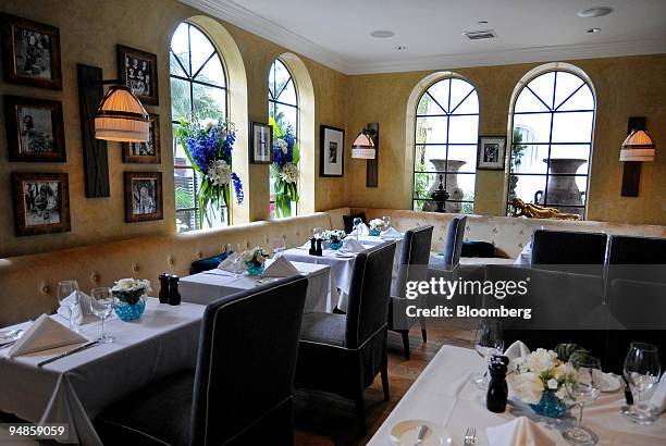 The old lobby of the Angler's Boutique Resort has been transformed into the Maison d'Azur restaurant in Miami Beach, Florida, U.S., on Monday, March...