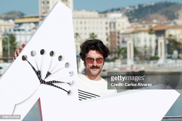 Actor Javier Rey attends 'Sin Fin' phtocall during the 21th Malaga Film Festival on April 19, 2018 in Malaga, Spain.