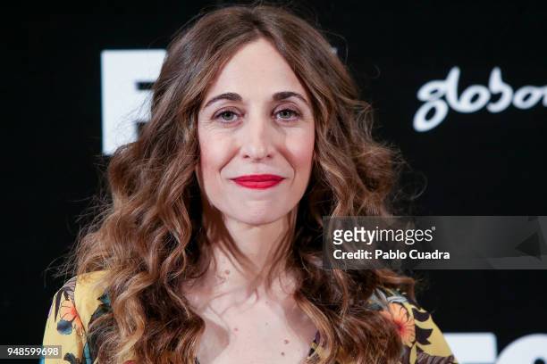 Actress Marta Aledo attends the 'Vis A Vis' photocall at VP Plaza de Espana Hotel on April 19, 2018 in Madrid, Spain.