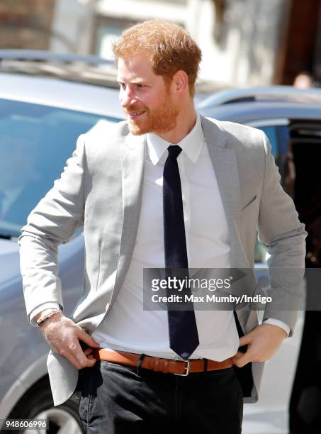 Prince Harry attends a reception with delegates from the Commonwealth Youth Forum during the Commonwealth Heads of Government Meeting at the Queen...