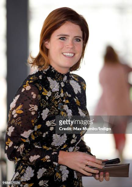 Princess Eugenie attends a reception with delegates from the Commonwealth Youth Forum during the Commonwealth Heads of Government Meeting at the...