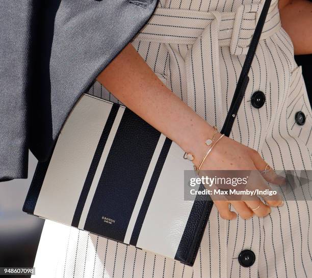 Meghan Markle attends a reception with delegates from the Commonwealth Youth Forum during the Commonwealth Heads of Government Meeting at the Queen...