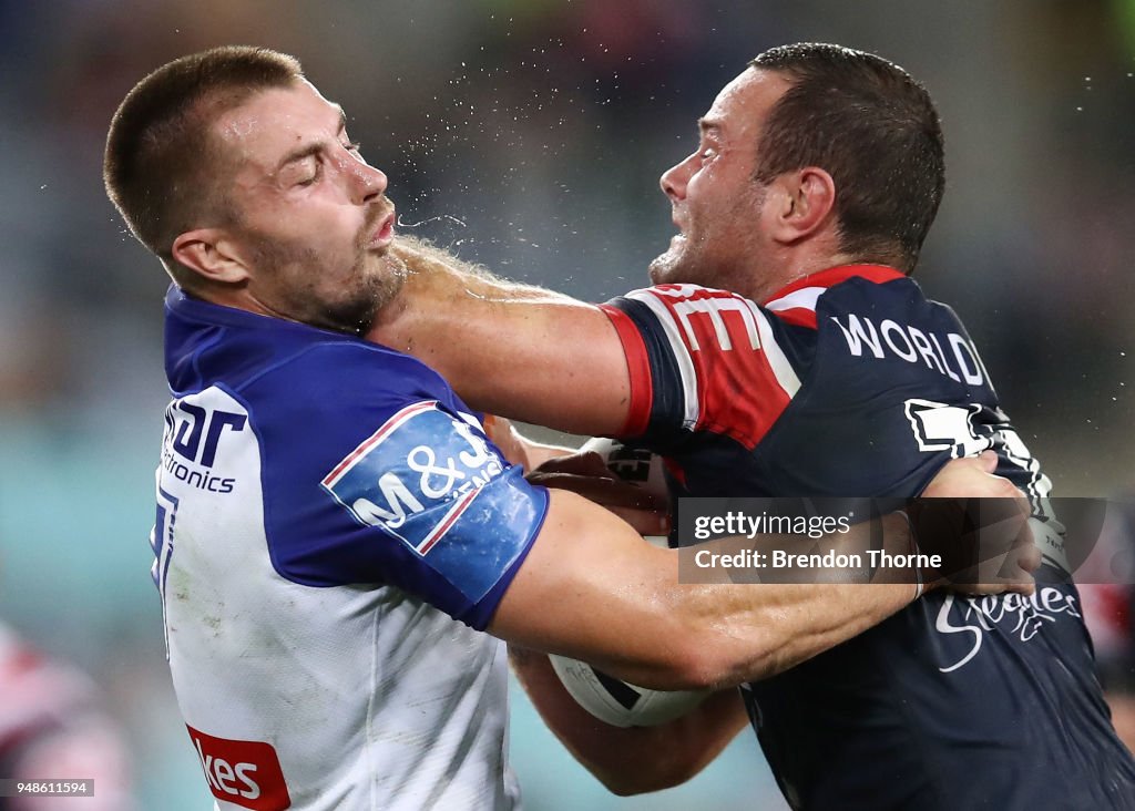 NRL Rd 7 - Bulldogs v Roosters
