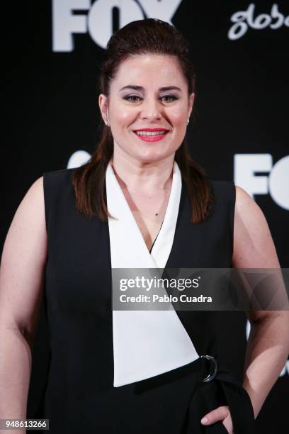 Actress Inma Cuevas attends the 'Vis A Vis' photocall at VP Plaza de Espana Hotel on April 19, 2018 in Madrid, Spain.