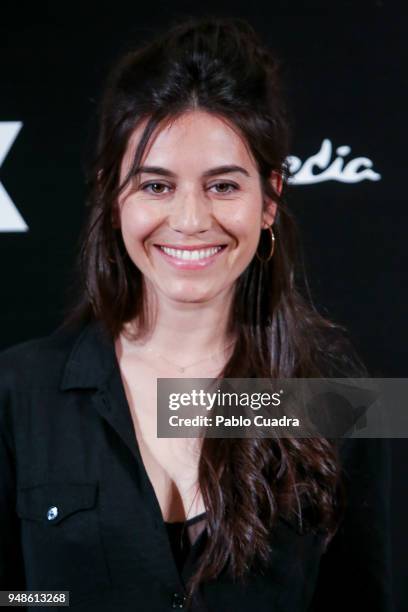 Actress Zaira Perez attends the 'Vis A Vis' photocall at VP Plaza de Espana Hotel on April 19, 2018 in Madrid, Spain.