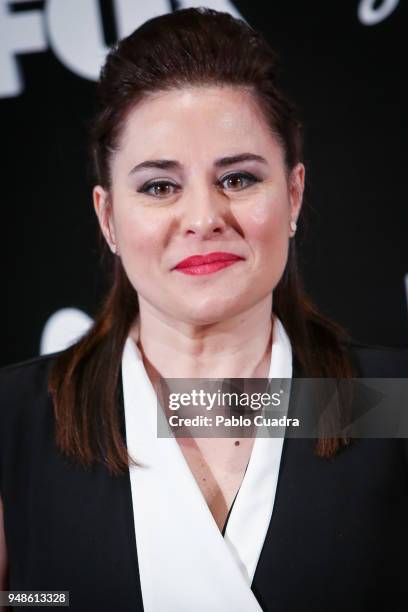 Actress Inma Cuevas attends the 'Vis A Vis' photocall at VP Plaza de Espana Hotel on April 19, 2018 in Madrid, Spain.