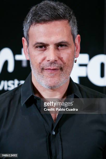 Actor Roberto Enrquez attends the 'Vis A Vis' photocall at VP Plaza de Espana Hotel on April 19, 2018 in Madrid, Spain.