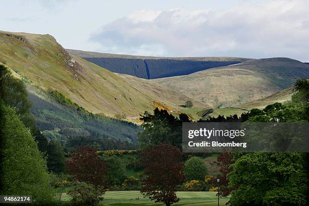 Glen Devon seen from Gleneagles Hotel in Scotland, Sunday, May 29, 2005. With an extensive menu of activities tailored for children, the hotel, which...