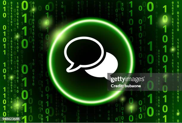 chatbubbles binary code vector pattern background - binary code background white stock illustrations
