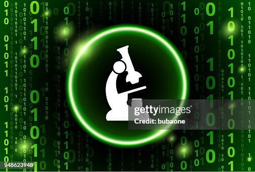Microscope Binary Code Vector Pattern Background Microscope Binary Code Vector Pattern Background