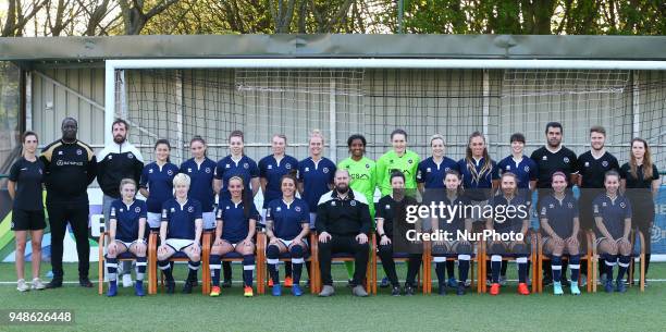 Millwall Lionesses Team Shoot during FA Women's Super League 2 match between Millwall Lionesses and Aston Villa Ladies FC at St Paul's Sports Ground...