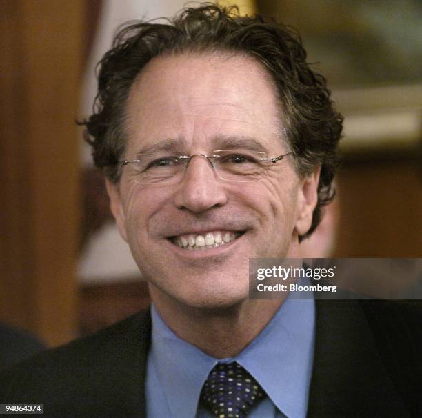 Robert Klein, chairman of the Independent Citizens' Oversight Committee for the California Institute for Regenerative Medicine , smiles after...