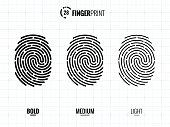 Fingerprint Scan Icons