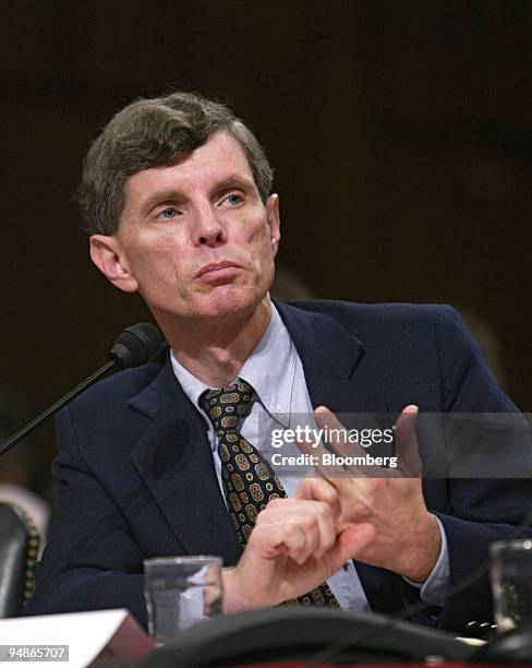 Dr. David J. Graham, a scientist with the US Food and Drug Administration testifies during a hearing of the Senate Finance Committee, November 18,...