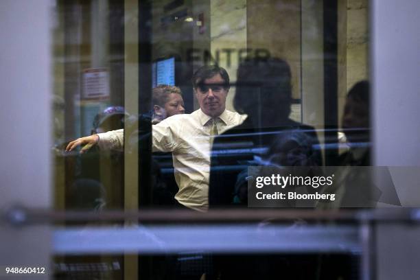 Paul Manafort, former campaign manager for Donald Trump, arrives at federal court in Washington, D.C., U.S., on Thursday, April 19, 2018. Manafort...