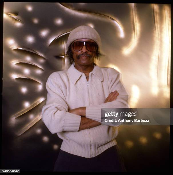 Portrait of American Jazz musician Cecil Taylor , New York, 1980s.