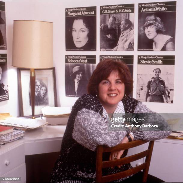 Portrait of American author and literary critic Elaine Showalter, New York, 1988.