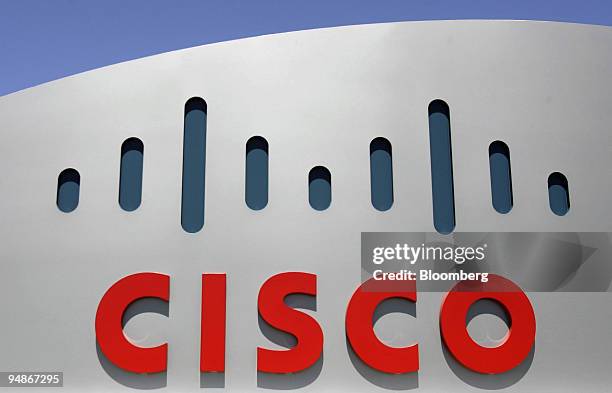 The Cisco Systems Inc. Sign sits outside of their headquarters in San Jose, California, U.S., on Monday, Aug. 04, 2008. Cisco, the largest maker of...