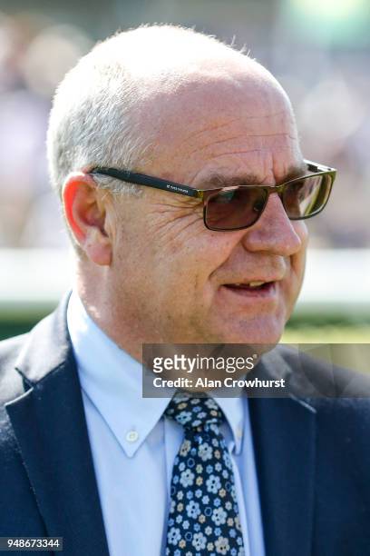 Richard Fahey poses at Newmarket racecourse on April 19, 2018 in Newmarket, England.