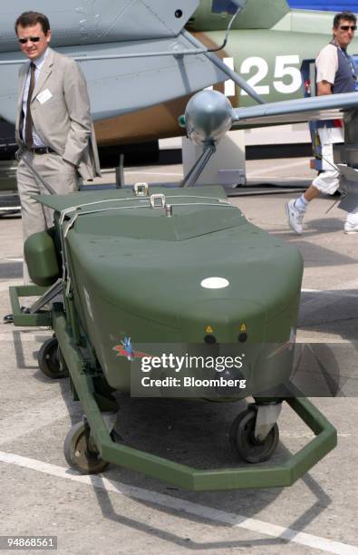 Taurus missile is pictured at the Paris Air Show in Le Bourget, France, Thursday, June 16, 2005.