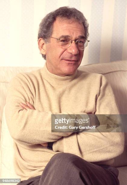 Portrait of American director Sydney Pollack at the Essex House, New York, New York, November 20, 1995. He was there during a press junket for his...