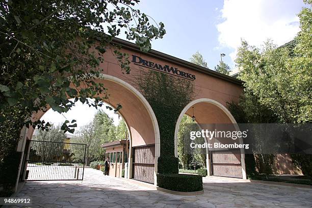 The front gates of DreamWorks Animation SKG Inc. Offices are pictured in Glendale, Calif on Thursday, October 28 the day of the DreamWorks IPO....