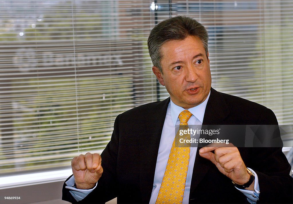 Manuel Medina-Mora, CEO of Banamex, speaks during an intervi