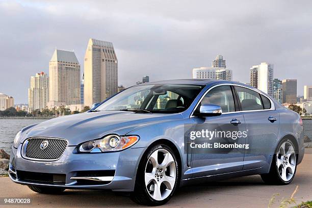 The 2009 Jaguar XF sedan is photographed in San Diego, California, U.S., on Monday, March 31, 2008. The car features either a 4.2-liter...