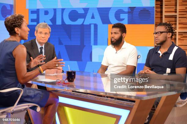 Rashon Nelson and Donte Robinson, the two men arrested at a Starbucks, tell their story on "Good Morning America," Thursday, April 19 airing on the...