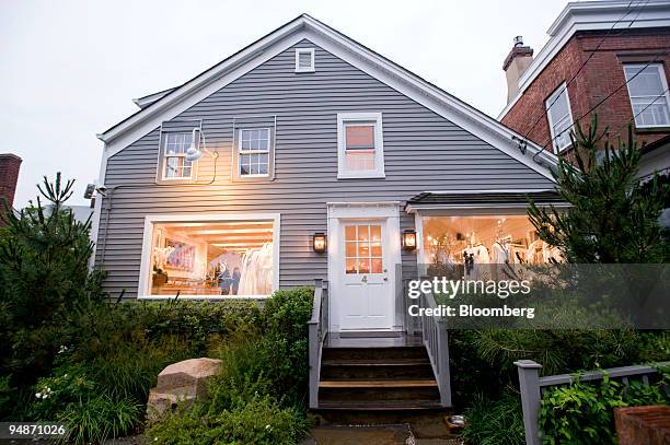 Items sit on display in the window at Urban Zen, a boutique store run by Donna Karan, located next to the restaurant Tutto il Giorno in Sag Harbor,...