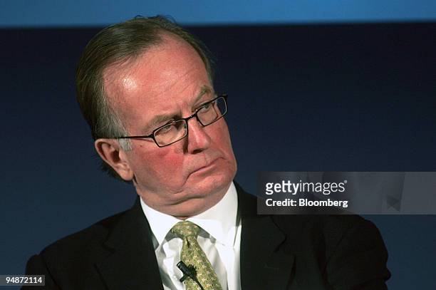 Arthur B. Culvahouse, chairman of the law firm of O'Melveny & Myers, LLP, listens during a panel discussion at the second annual Capital Markets...