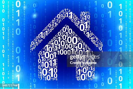 Home Binary Code Blue Vector Pattern Background High-Res Vector Graphic ...