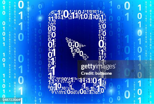 Tablet Binary Code Blue Vector Pattern Background Tablet Binary Code Blue Vector Pattern Background