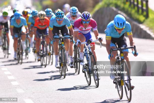 Thibaut Pinot of France and Team Groupama FDJ Purple leaders jersey / Pello Bilbao of Spain and Astana Pro Team / during the 42nd Tour of the Alps...