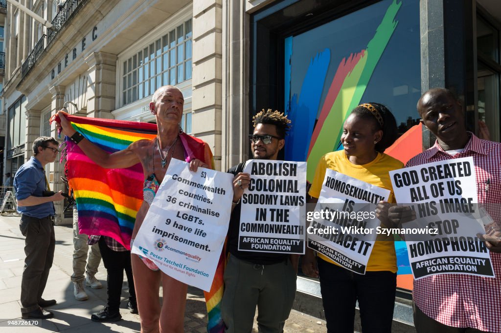 Protest Against Persecution Of LGBT+ People In Commonwealth Countries