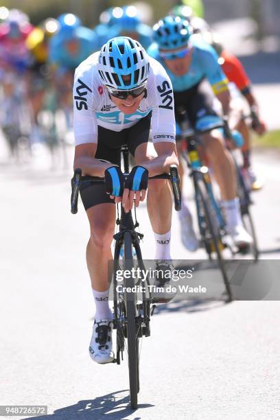 Christopher Froome of Great Britain and Team Sky / during the 42nd Tour of the Alps 2018, Stage 4 a 134,4km stage from Chiusa/Klausen to Lienz on...