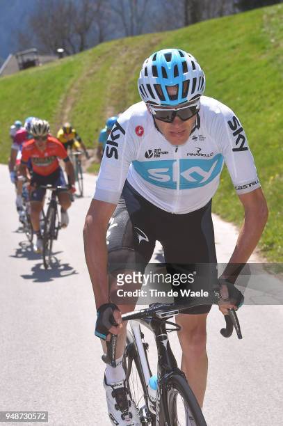 Christopher Froome of Great Britain and Team Sky / during the 42nd Tour of the Alps 2018, Stage 4 a 134,4 stage from Chiusa/Klausen to Lienz on April...