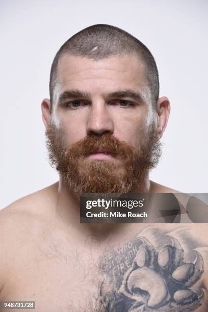 Jim Miller poses for a portrait during a UFC photo session on April 17, 2018 in Atlantic City, New Jersey.