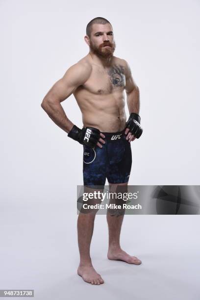 Jim Miller poses for a portrait during a UFC photo session on April 17, 2018 in Atlantic City, New Jersey.