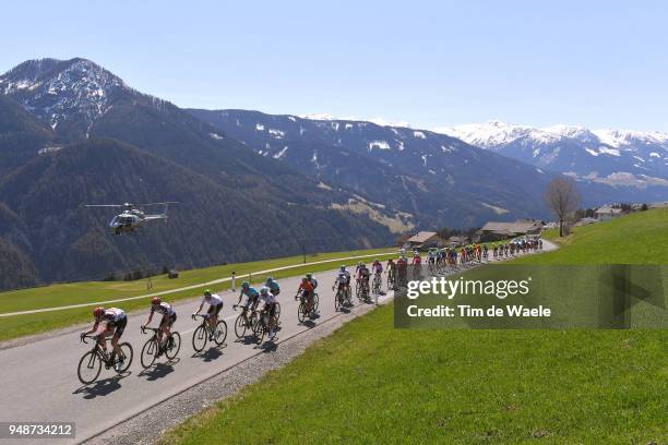 Peloton / Bannberg Mountains / Landscape / during the 42nd Tour of the Alps 2018, Stage 4 a 134,4km stage from Chiusa/Klausen to Lienz on April 19,...