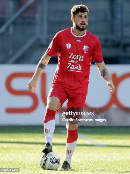 Mateusz Klich of FC Utrecht during the Dutch Eredivisie match between FC Utrecht v FC Groningen at the Stadium Galgenwaard on April 19, 2018 in...