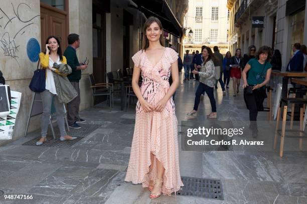 Actress Michelle Jenner attends 'La Sombra de la Ley' photocall during the 21th Malaga Film Festival at the Carmen Thyssen Museum on April 19, 2018...