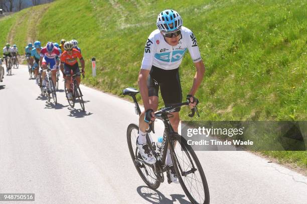 Christopher Froome of Great Britain and Team Sky / during the 42nd Tour of the Alps 2018, Stage 4 a 134,4km stage from Chiusa/Klausen to Lienz on...