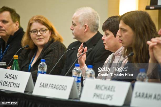 Richard Roeper Sheila O'Malley, Matt Zoller-Seitz, Susan Wiloszcyna, and Sam Fragoso participate in a panel discussion on the future of film...